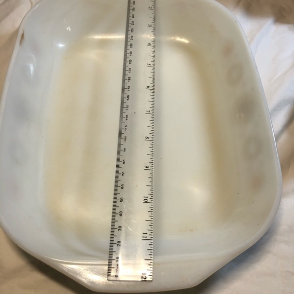 60s Vintage Jaj Pyrex Toledo Pattern Baking Dish / Lasagne Dish 11x8.5” England - Picture 3 of 10